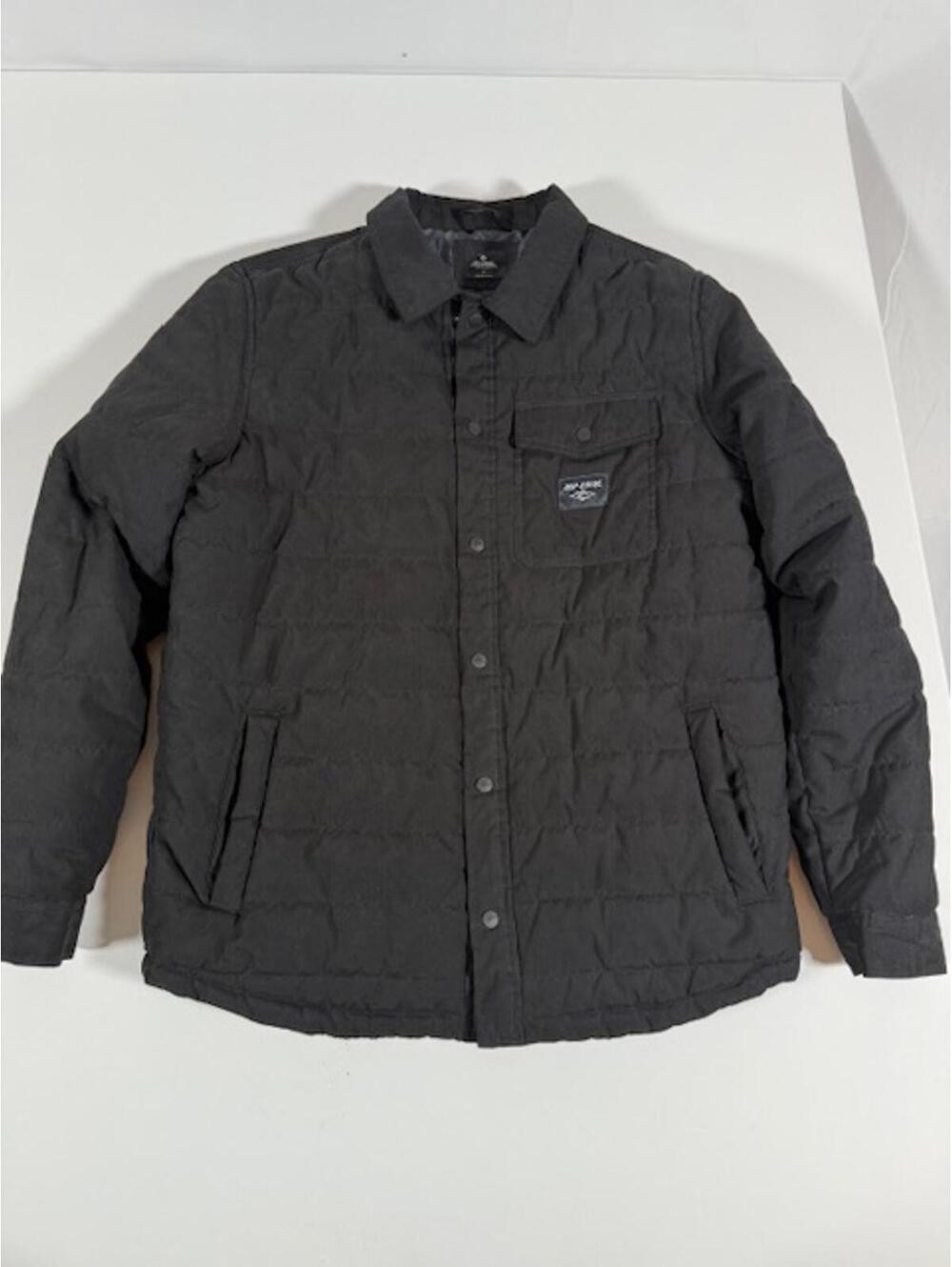 Rip Curl Men's Quilted Jacket Black Size Medium